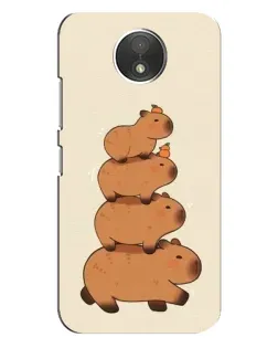Чехол для Motorola Moto C (XT1750) с картинкой «Башня из капибар»