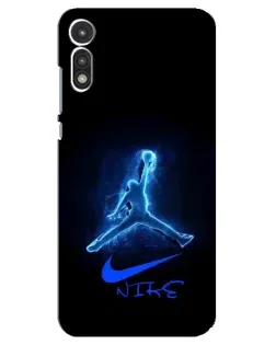 Чохол для Motorola MOTO E 2020 з картинкою «Jordan Neon Blue» Чохол для Motorola MOTO E 2020 з картинкою «Jordan Neon Blue»