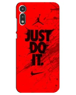 Чохол для Motorola MOTO E 2020 з картинкою «Nike Just Do It» Чохол для Motorola MOTO E 2020 з картинкою «Nike Just Do It»
