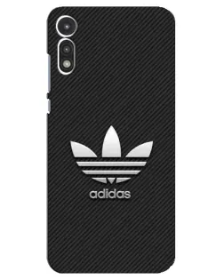 Чохол для Motorola MOTO E 2020 з картинкою «Adidas Карбонова текстура»