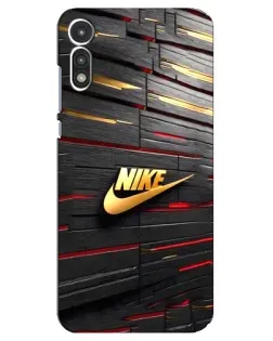 Чохол для Motorola MOTO E 2020 з картинкою «Золотий Nike на металі» Чохол для Motorola MOTO E 2020 з картинкою «Золотий Nike на металі»