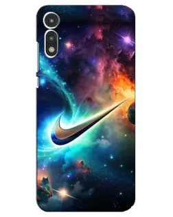 Чохол для Motorola MOTO E 2020 з картинкою «Космічний Nike Swoosh» Чохол для Motorola MOTO E 2020 з картинкою «Космічний Nike Swoosh»