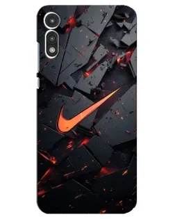 Чохол для Motorola MOTO E 2020 з картинкою «Nike — ефект розломів» Чохол для Motorola MOTO E 2020 з картинкою «Nike — ефект розломів»