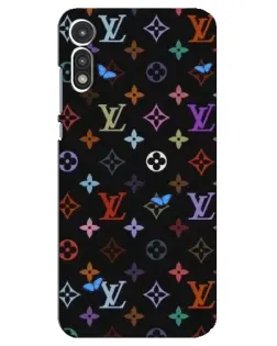 Чохол для Motorola MOTO E 2020 з картинкою «Кольорова монограма LV»
