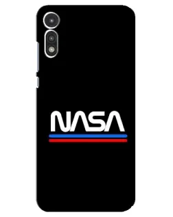 Чохол для Motorola MOTO E 2020 з картинкою «NASA — класика Red Blue» Чохол для Motorola MOTO E 2020 з картинкою «NASA — класика Red Blue»