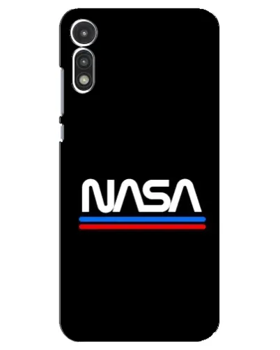 Чохол для Motorola MOTO E 2020 з картинкою «NASA — класика Red Blue» Чохол для Motorola MOTO E 2020 з картинкою «NASA — класика Red Blue»