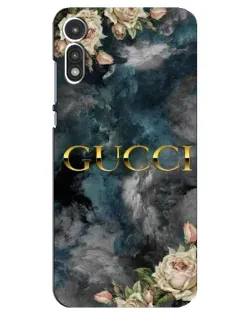 Чехол для Motorola MOTO E 2020 с картинкой «Абстрактные цветы Gucci»