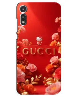 Чехол для Motorola MOTO E 2020 с картинкой «Gucci — золотой сад»