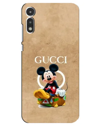 Чохол для Motorola MOTO E 2020 з картинкою «Міккі Маус Gucci — крафт» Чохол для Motorola MOTO E 2020 з картинкою «Міккі Маус Gucci — крафт»