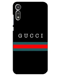 Чехол для Motorola MOTO E 2020 с картинкой «Gucci — красный пояс»