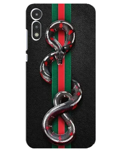 Чехол для Motorola MOTO E 2020 с картинкой «Gucci — змея на полосе» Чехол для Motorola MOTO E 2020 с картинкой «Gucci — змея на полосе»