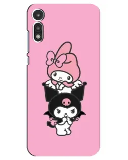 Чохол для Motorola MOTO E 2020 з картинкою «My Melody та Kuromi» Чохол для Motorola MOTO E 2020 з картинкою «My Melody та Kuromi»