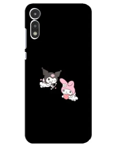 Чехол для Motorola MOTO E 2020 с картинкой «My Melody и Kuromi» Чехол для Motorola MOTO E 2020 с картинкой «My Melody и Kuromi»