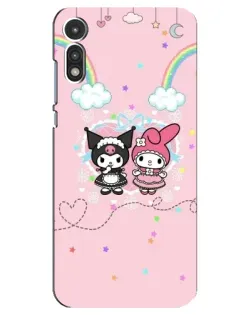 Чохол для Motorola MOTO E 2020 з картинкою «My Melody та Kuromi» Чохол для Motorola MOTO E 2020 з картинкою «My Melody та Kuromi»