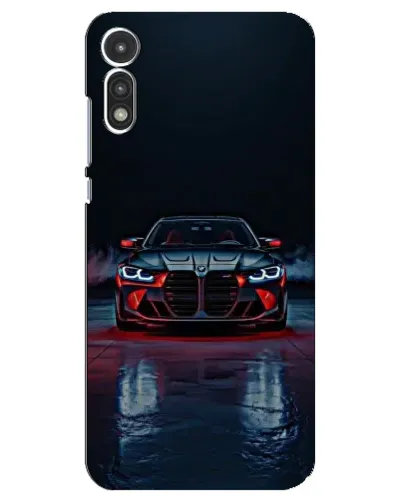 Чехол для Motorola MOTO E 2020 с картинкой «BMW на мокрой дороге»