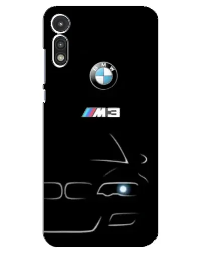 Чехол для Motorola MOTO E 2020 с картинкой «Минималистичный принт BMW M3»