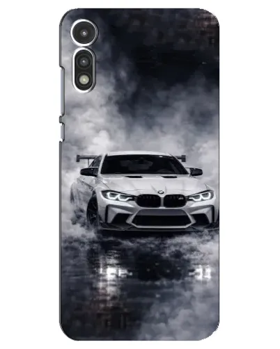 Чехол для Motorola MOTO E 2020 с картинкой «BMW сквозь туман»