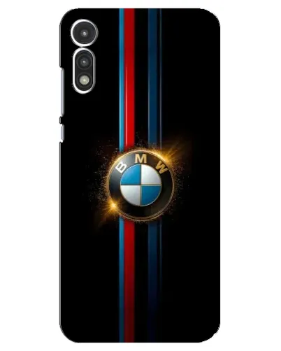 Чехол для Motorola MOTO E 2020 с картинкой «BMW M-Power неон»