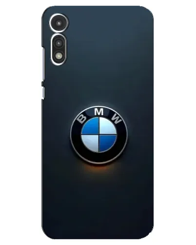 Чехол для Motorola MOTO E 2020 с картинкой «Логотип BMW — минимализм»