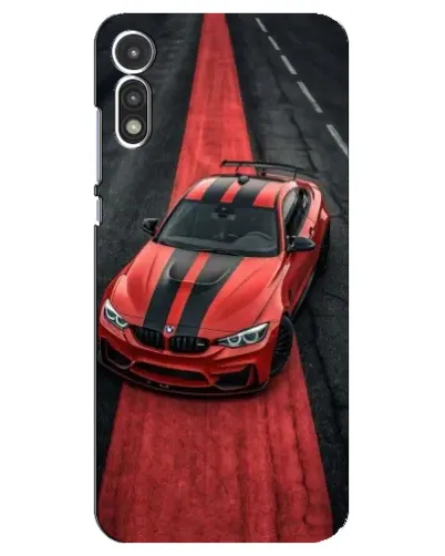 Чехол для Motorola MOTO E 2020 с картинкой «BMW на красной дорожке»