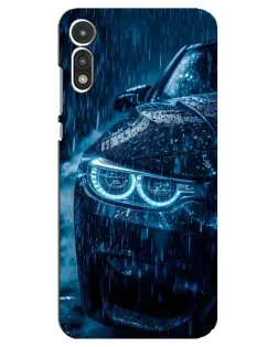Чехол для Motorola MOTO E 2020 с картинкой «BMW под дождем»