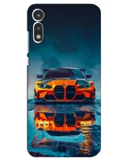 Чехол для Motorola MOTO E 2020 с картинкой «BMW — золотая эмблема»