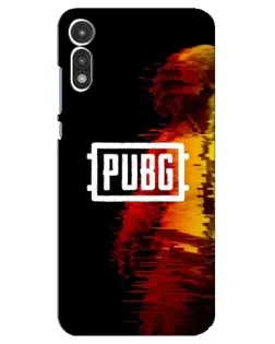 Чехол для Motorola MOTO E 2020 с картинкой «Яркий логотип PUBG»