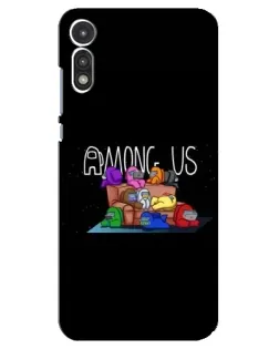 Чехол для Motorola MOTO E 2020 с картинкой «Логотип Among Us» Чехол для Motorola MOTO E 2020 с картинкой «Логотип Among Us»
