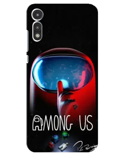 Чехол для Motorola MOTO E 2020 с картинкой «Красный импостер — макро» Чехол для Motorola MOTO E 2020 с картинкой «Красный импостер — макро»