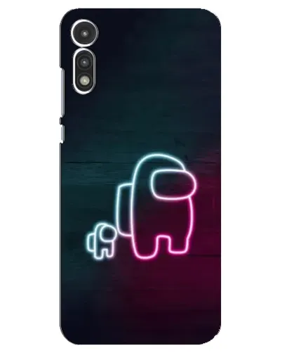 Чехол для Motorola MOTO E 2020 с картинкой «Among Us неон-арт» Чехол для Motorola MOTO E 2020 с картинкой «Among Us неон-арт»