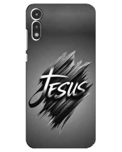 Чехол для Motorola MOTO E 2020 с картинкой «Надпись Jesus Graffiti»