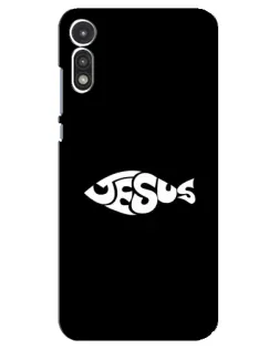 Чехол для Motorola MOTO E 2020 с картинкой «Рыба Jesus»