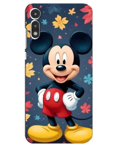 Чехол для Motorola MOTO E 2020 с картинкой «Осенний Mickey Mouse»