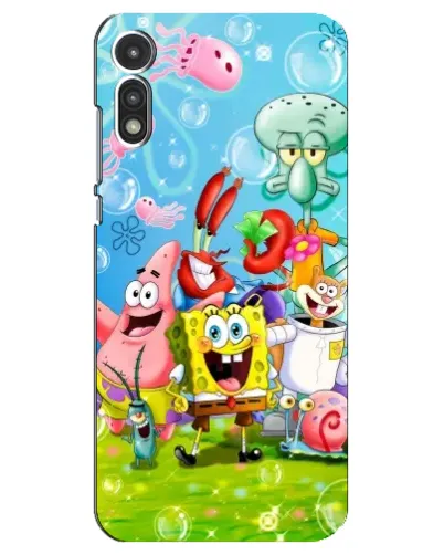 Чехол для Motorola MOTO E 2020 с картинкой «Губка Боб и друзья» Чехол для Motorola MOTO E 2020 с картинкой «Губка Боб и друзья»