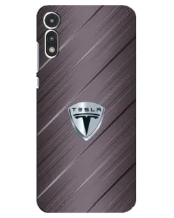 Чехол для Motorola MOTO E 2020 с картинкой «Металлическая текстура Tesla» Чехол для Motorola MOTO E 2020 с картинкой «Металлическая текстура Tesla»