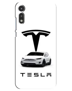 Чехол для Motorola MOTO E 2020 с картинкой «Tesla White Style» Чехол для Motorola MOTO E 2020 с картинкой «Tesla White Style»