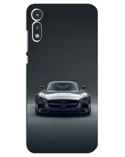 Чехол для Motorola MOTO E 2020 с картинкой «Mercedes на черном»