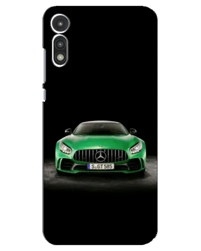 Чехол для Motorola MOTO E 2020 с картинкой «Mercedes — неоновый лого»
