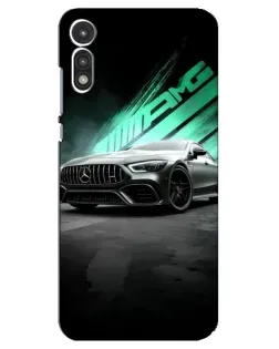 Чехол для Motorola MOTO E 2020 с картинкой «Темный Mercedes AMG»