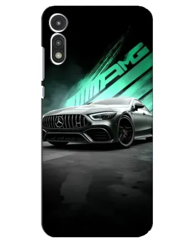 Чехол для Motorola MOTO E 2020 с картинкой «Темный Mercedes AMG»