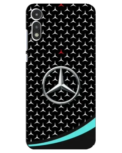 Чехол для Motorola MOTO E 2020 с картинкой «Mercedes — бирюзовый акцент»