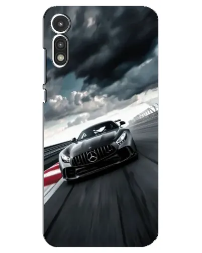 Чехол для Motorola MOTO E 2020 с картинкой «Гоночный Mercedes AMG»