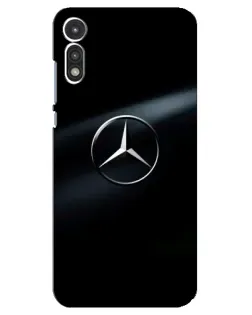 Чехол для Motorola MOTO E 2020 с картинкой «Mercedes на металле»