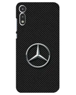 Чехол для Motorola MOTO E 2020 с картинкой «Карбоновый Mercedes стиль»