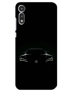 Чехол для Motorola MOTO E 2020 с картинкой «Mercedes — силуэт авто»