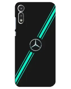Чехол для Motorola MOTO E 2020 с картинкой «Спортивные линии Mercedes»