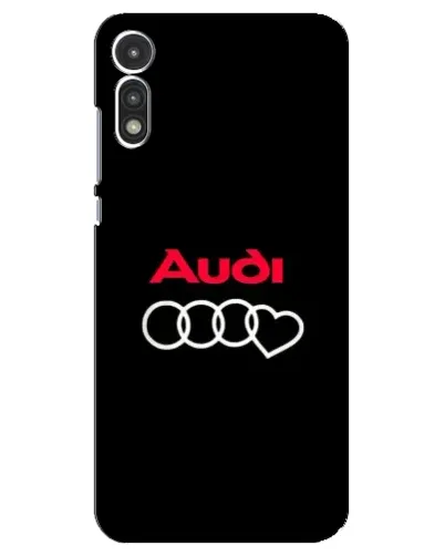 Чехол для Motorola MOTO E 2020 с картинкой «Логотип Audi Heart»