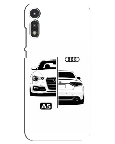 Чехол для Motorola MOTO E 2020 с картинкой «Audi — контрастный дизайн»