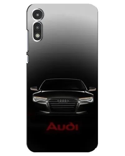 Чехол для Motorola MOTO E 2020 с картинкой «Audi — градиентный контур»