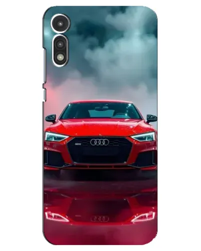 Чехол для Motorola MOTO E 2020 с картинкой «Audi RS — красный стиль»